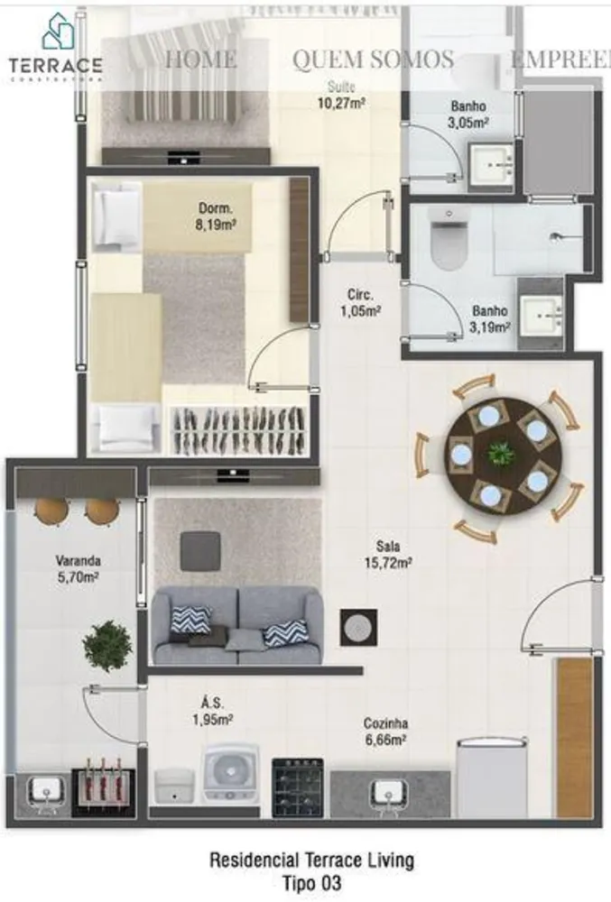 Apartamento, 2 quartos, 62 m² - Foto 5
