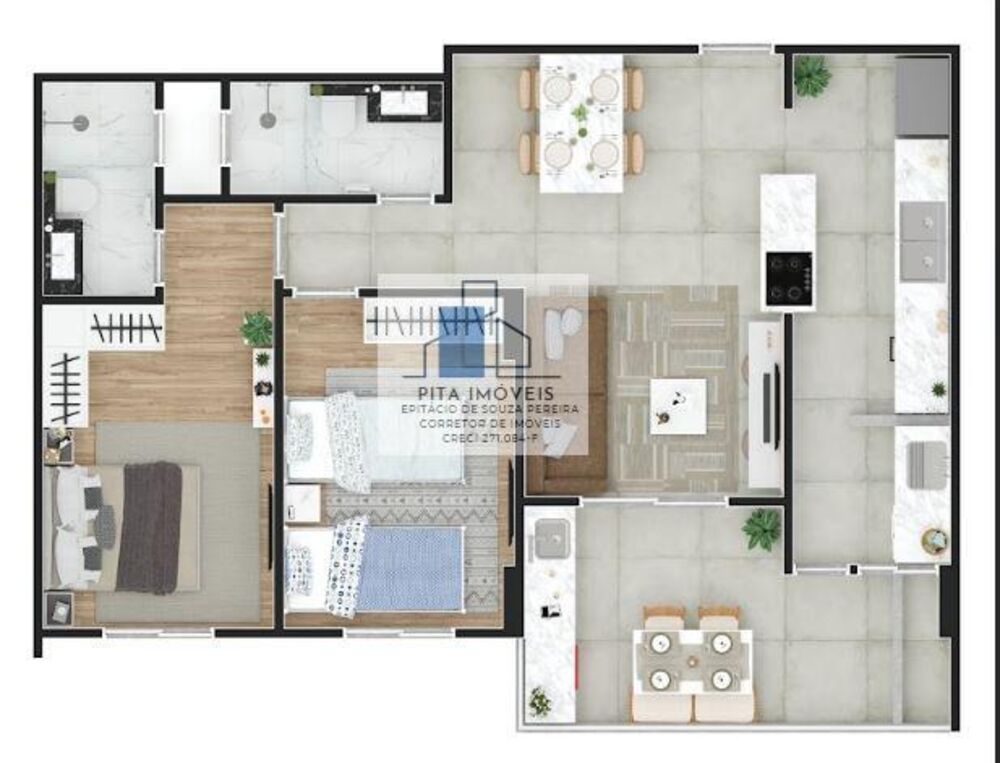 Apartamento, 2 quartos, 67 m² - Foto 9