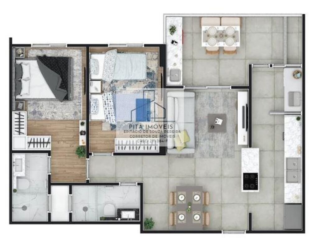 Apartamento, 2 quartos, 67 m² - Foto 21