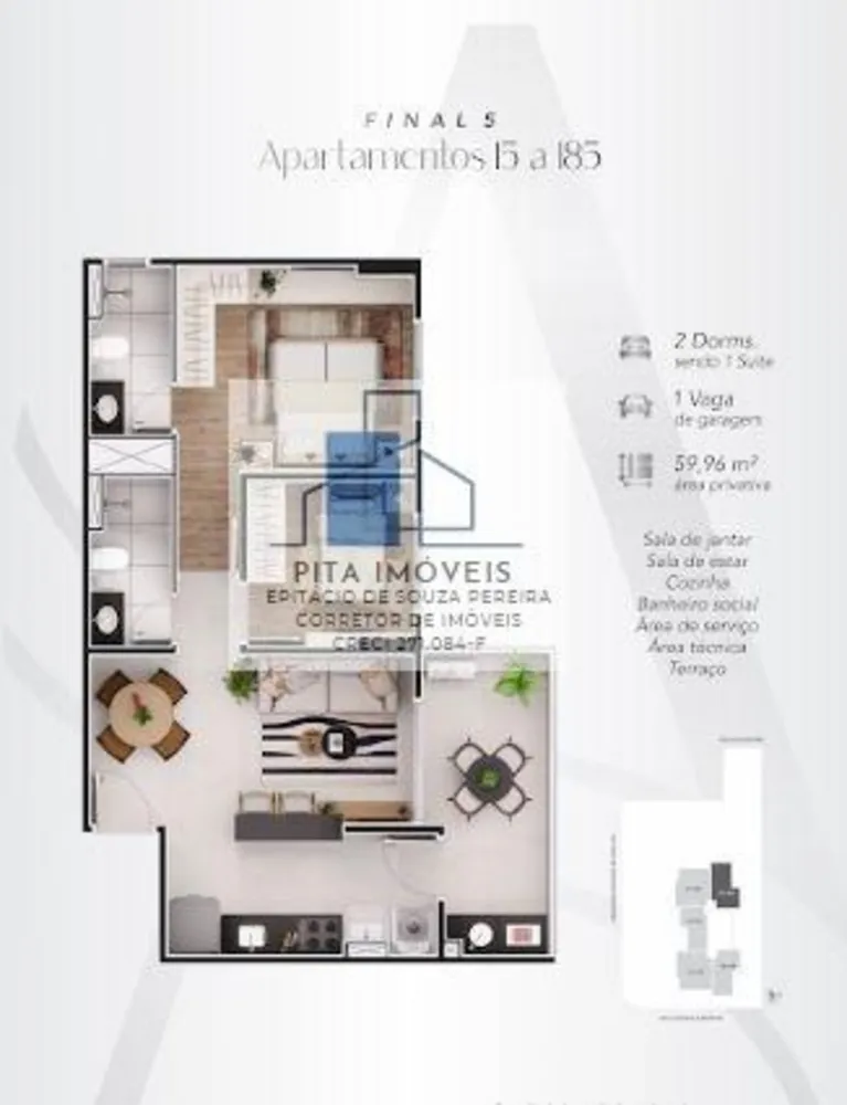 Apartamento, 2 quartos, 59 m² - Foto 14