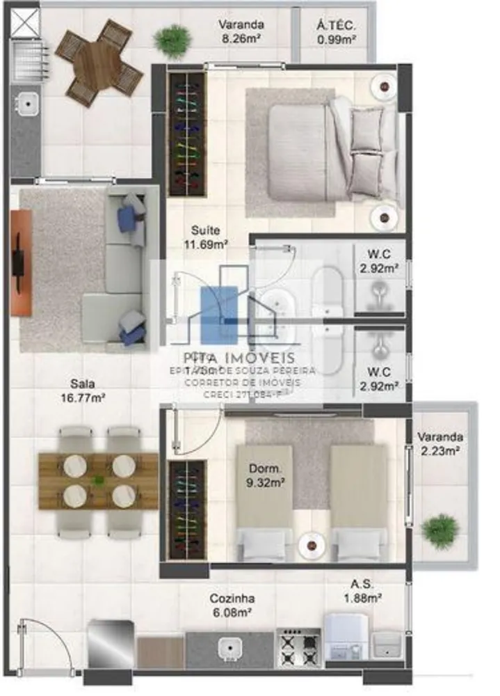 Apartamento, 2 quartos, 63 m² - Foto 16