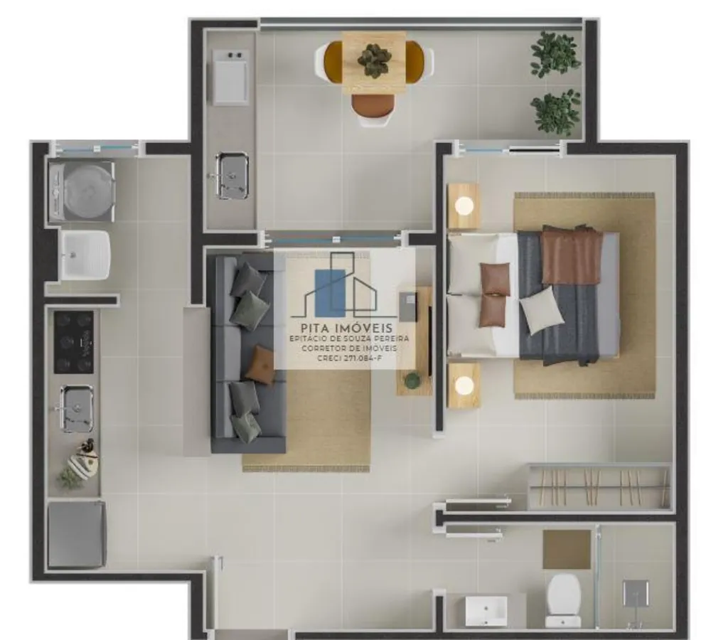 Apartamento, 2 quartos, 60 m² - Foto 3