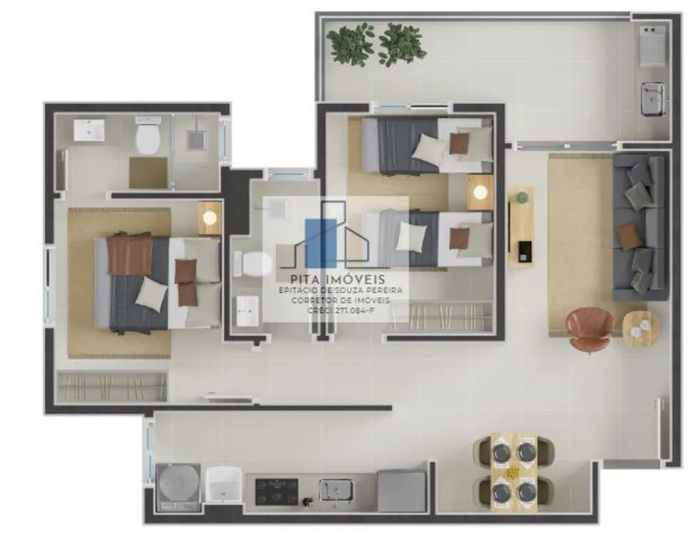 Apartamento, 2 quartos, 60 m² - Foto 5