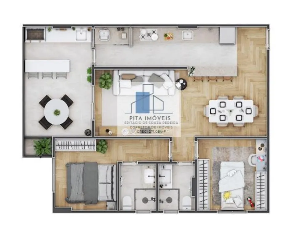 Apartamento, 2 quartos, 65 m² - Foto 8