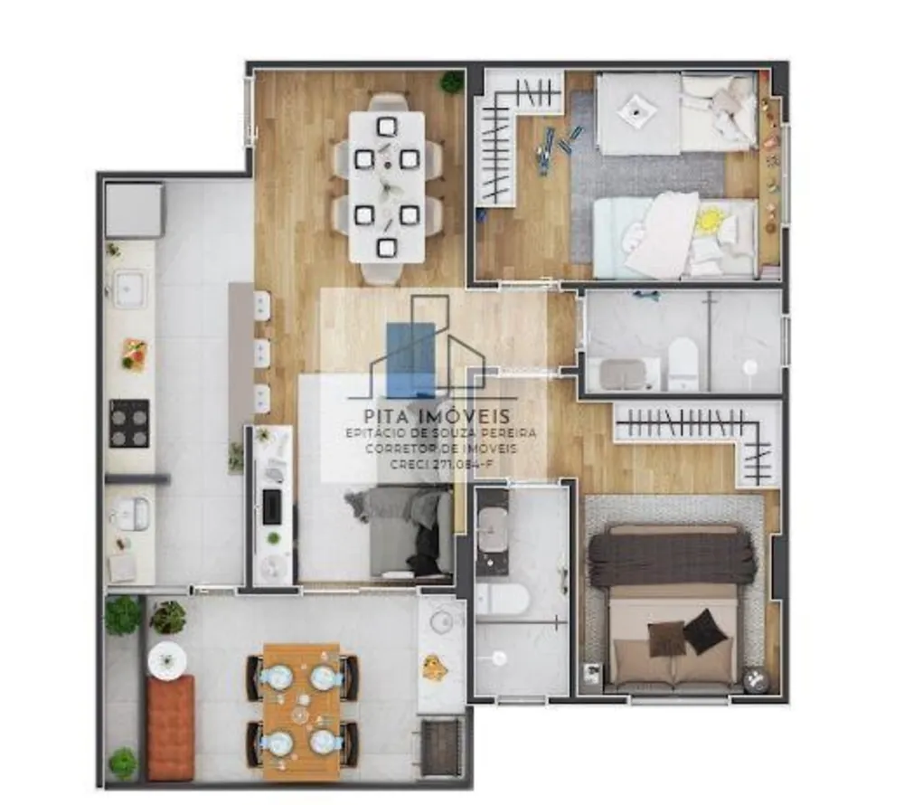 Apartamento, 2 quartos, 65 m² - Foto 9