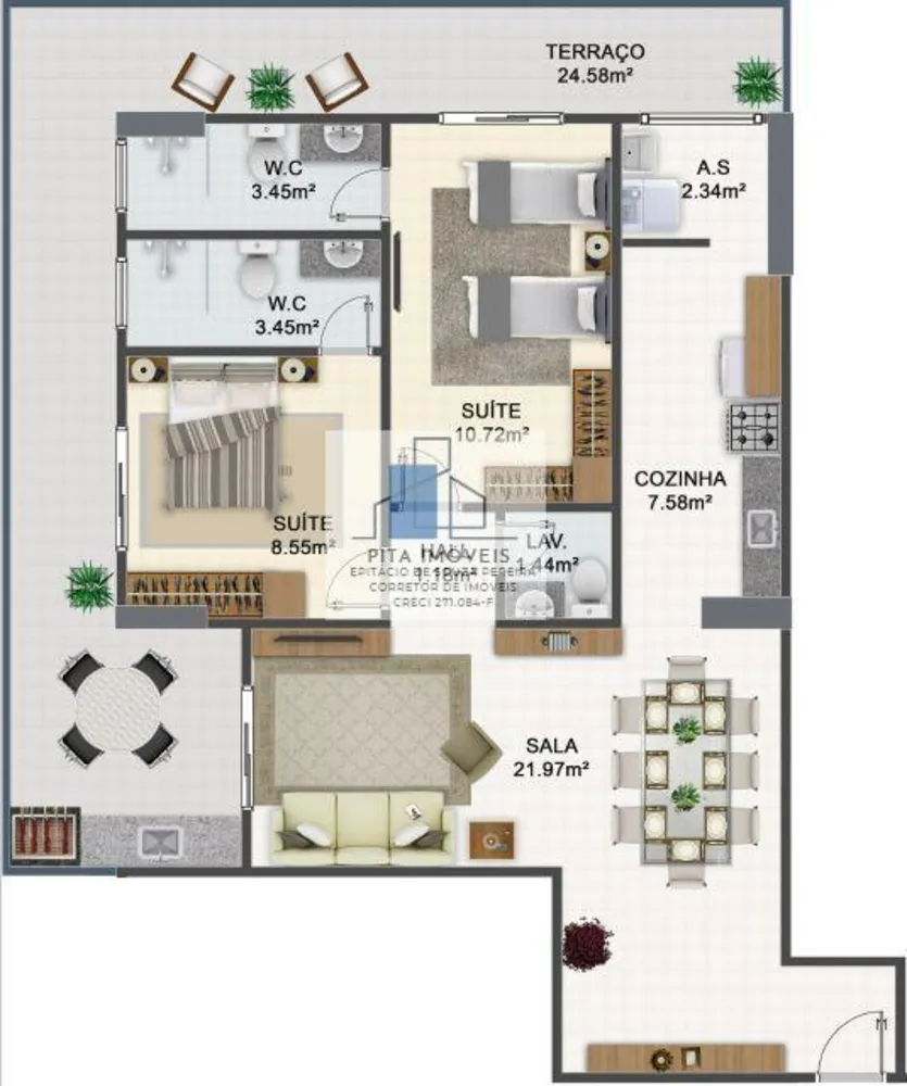 Apartamento, 3 quartos, 117 m² - Foto 13