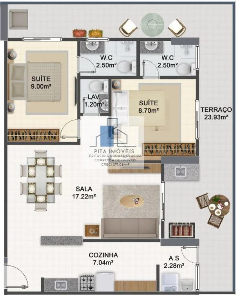 Apartamento, 3 quartos, 117 m² - Foto 3