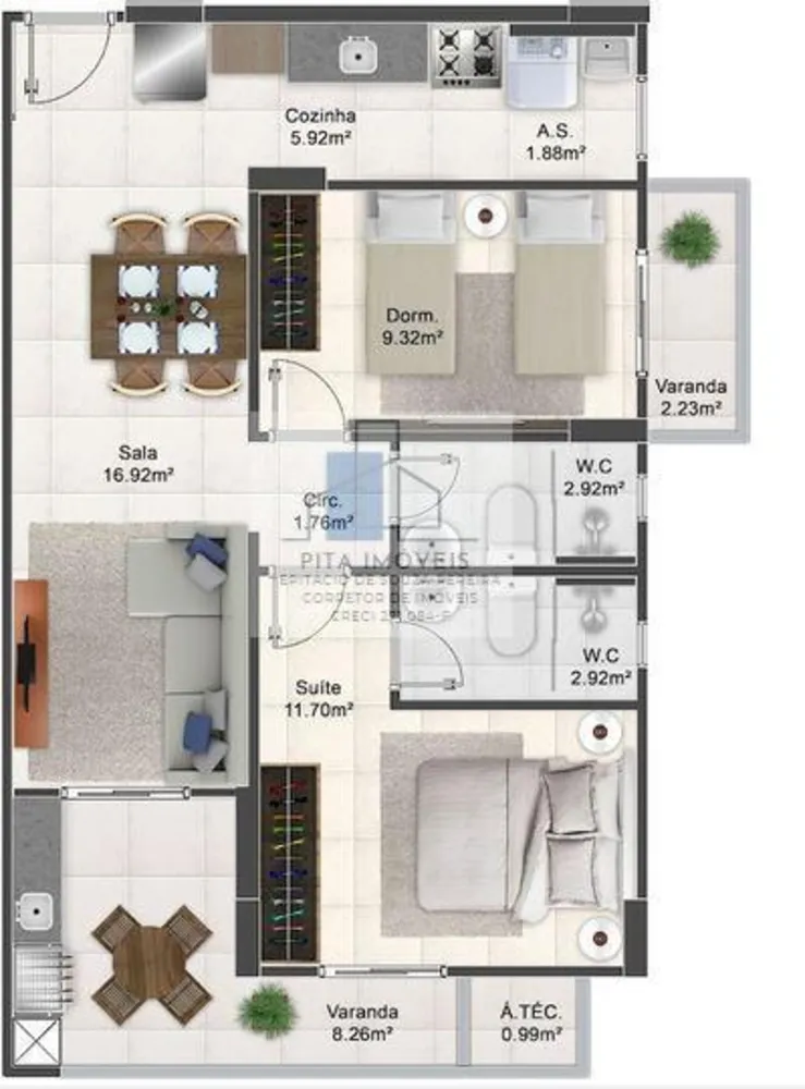 Apartamento, 2 quartos, 73 m² - Foto 6