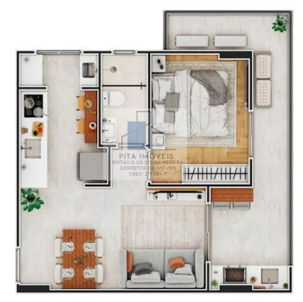 Apartamento, 1 quarto, 47 m² - Foto 4