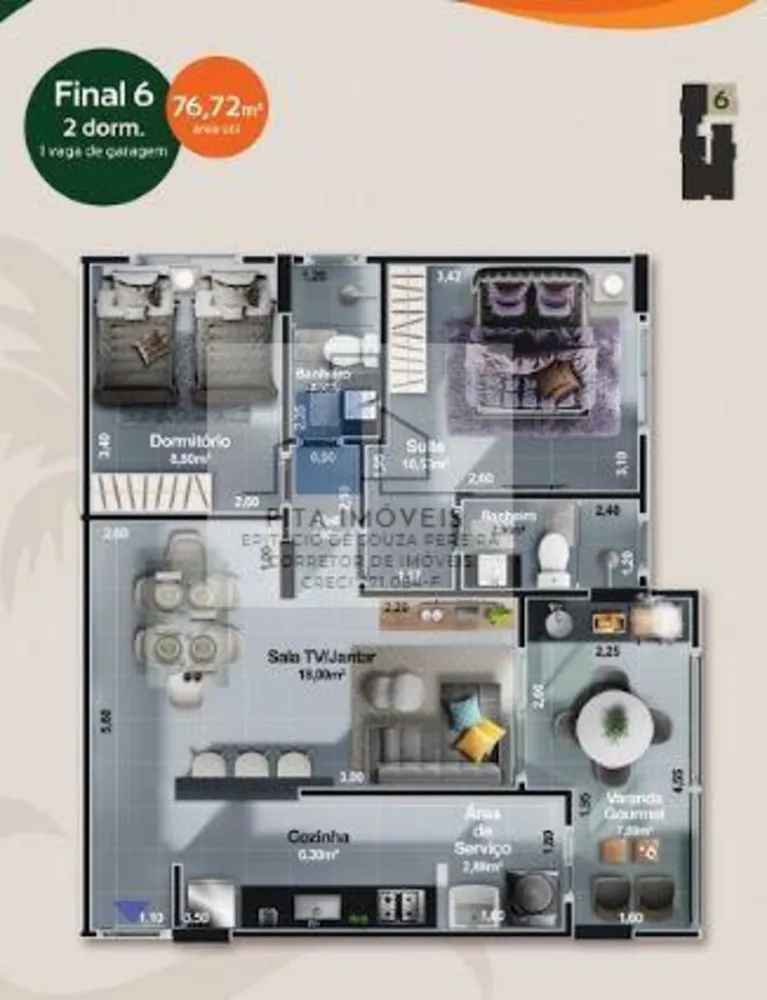 Apartamento, 2 quartos, 76 m² - Foto 16