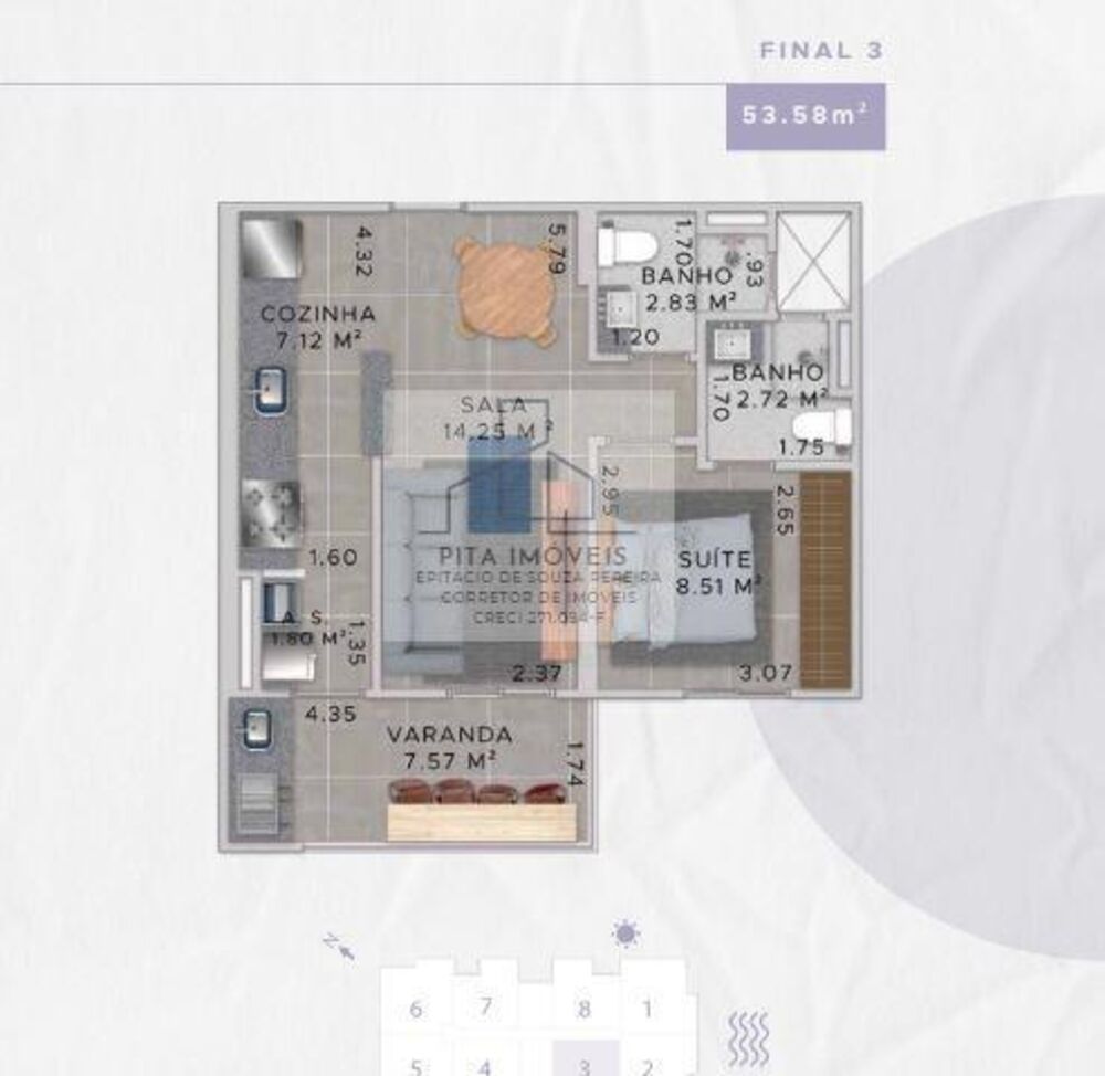 Apartamento, 1 quarto, 53 m² - Foto 16