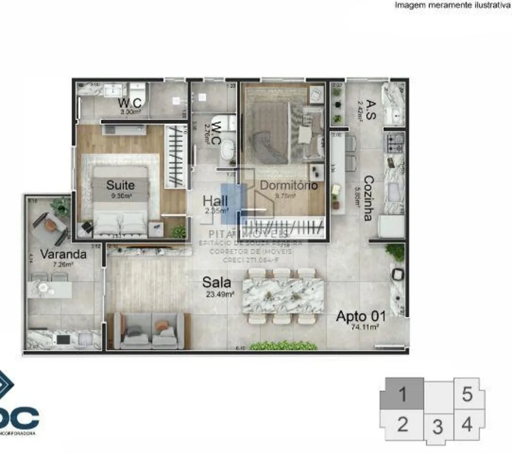 Cobertura, 3 quartos, 148 m² - Foto 16