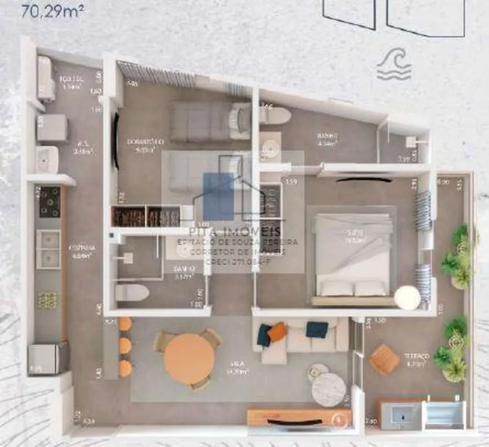 Apartamento, 2 quartos, 63 m² - Foto 2