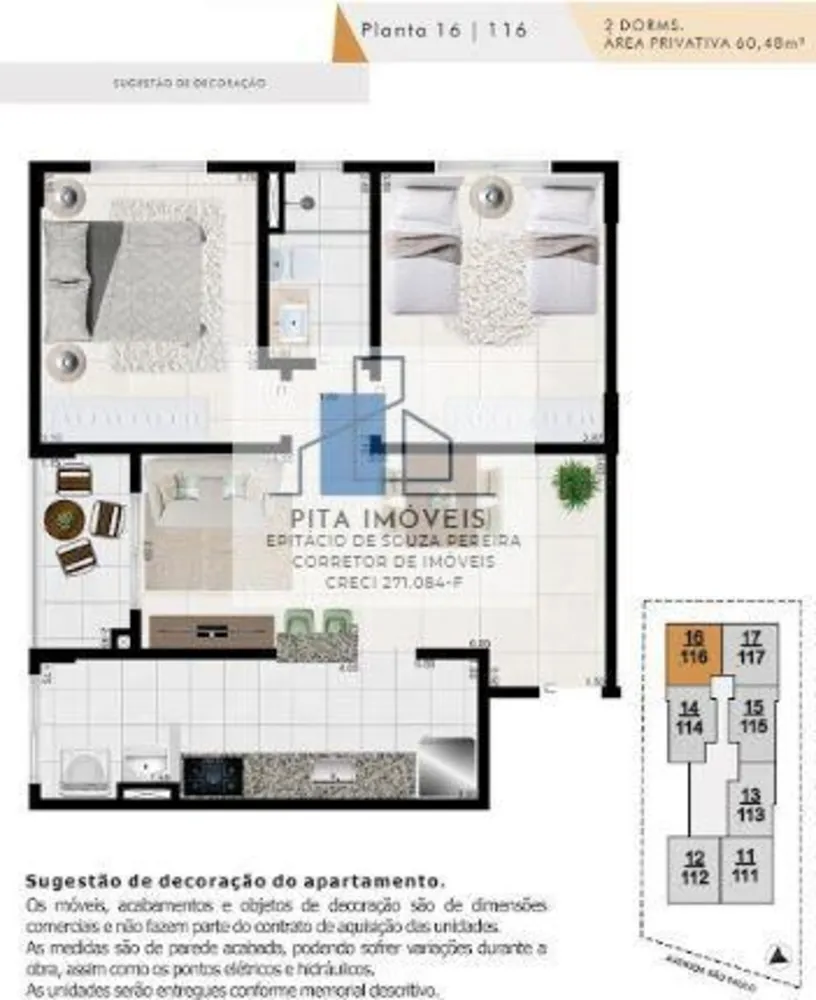 Apartamento, 2 quartos, 60 m² - Foto 8
