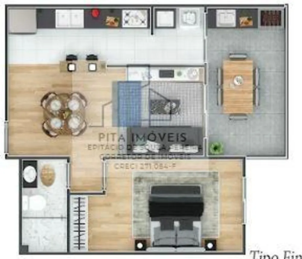Apartamento, 1 quarto, 52 m² - Foto 12
