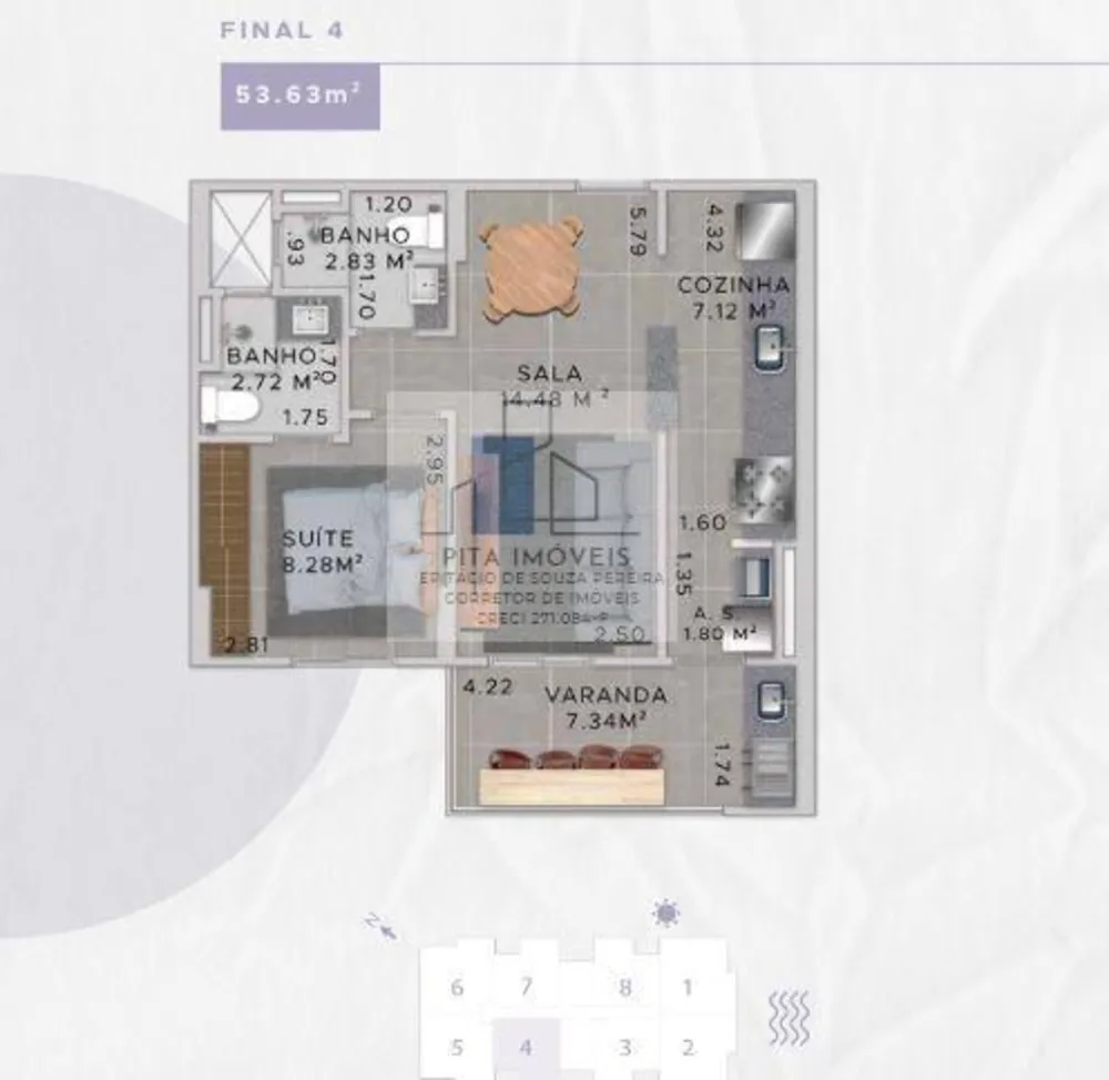 Apartamento, 1 quarto, 53 m² - Foto 12
