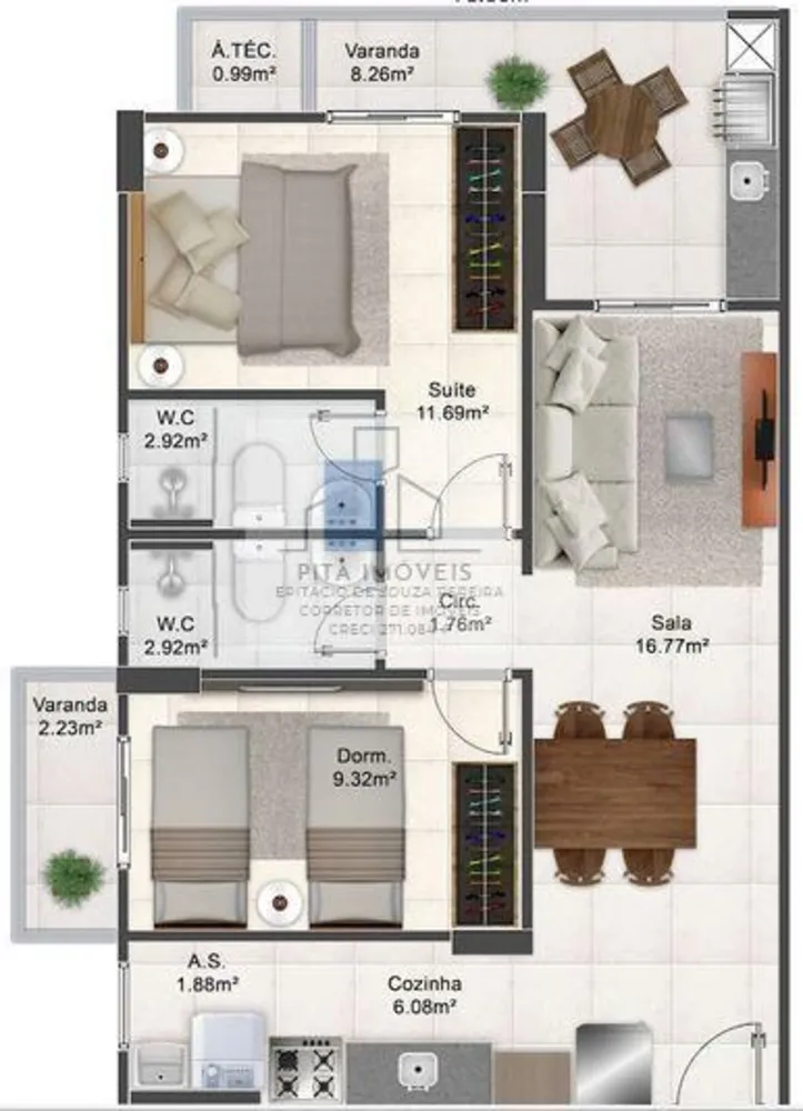 Apartamento, 2 quartos, 73 m² - Foto 13