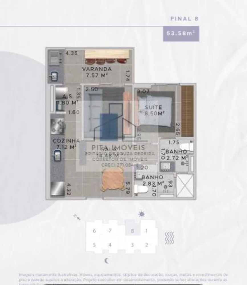 Apartamento, 1 quarto, 53 m² - Foto 16