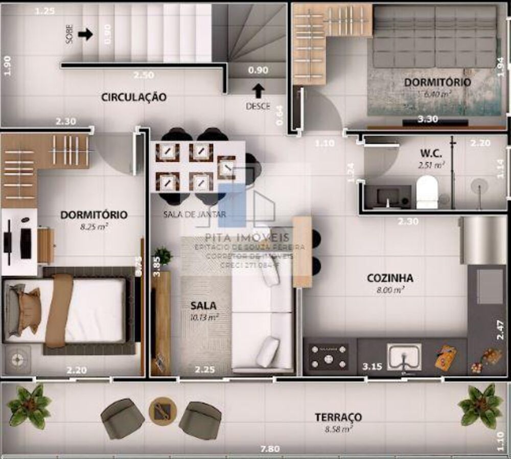 Sobrado, 2 quartos, 44 m² - Foto 11
