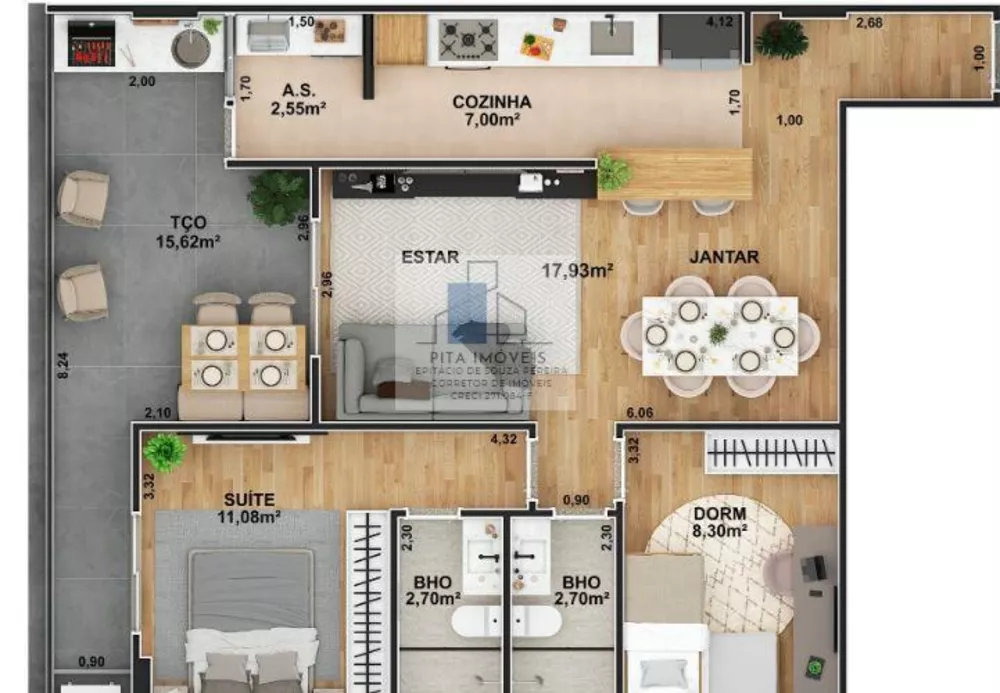 Apartamento, 2 quartos, 68 m² - Foto 23