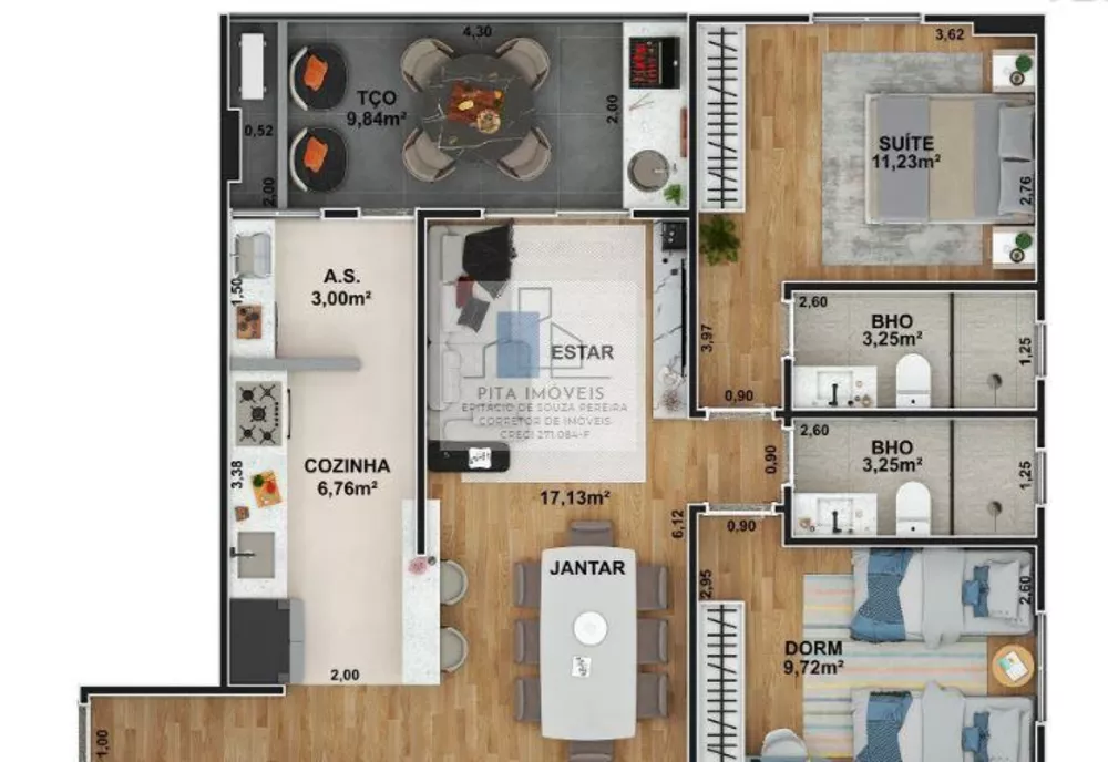 Apartamento, 2 quartos, 68 m² - Foto 10