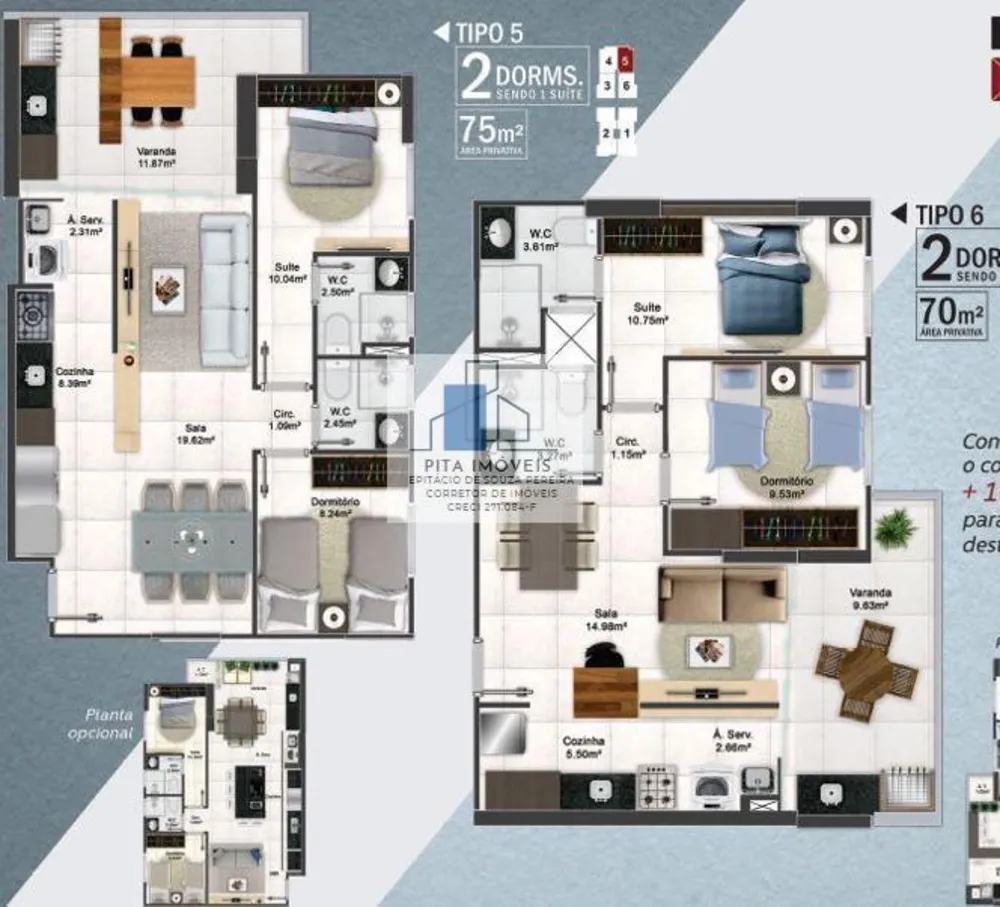 Apartamento, 2 quartos, 70 m² - Foto 2