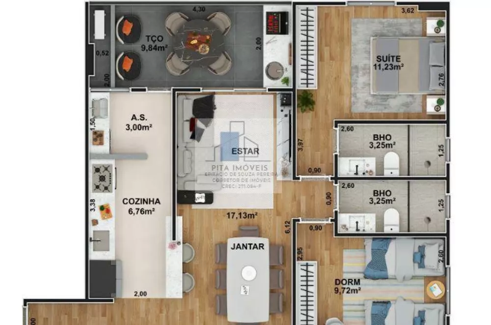 Apartamento, 2 quartos, 80 m² - Foto 9