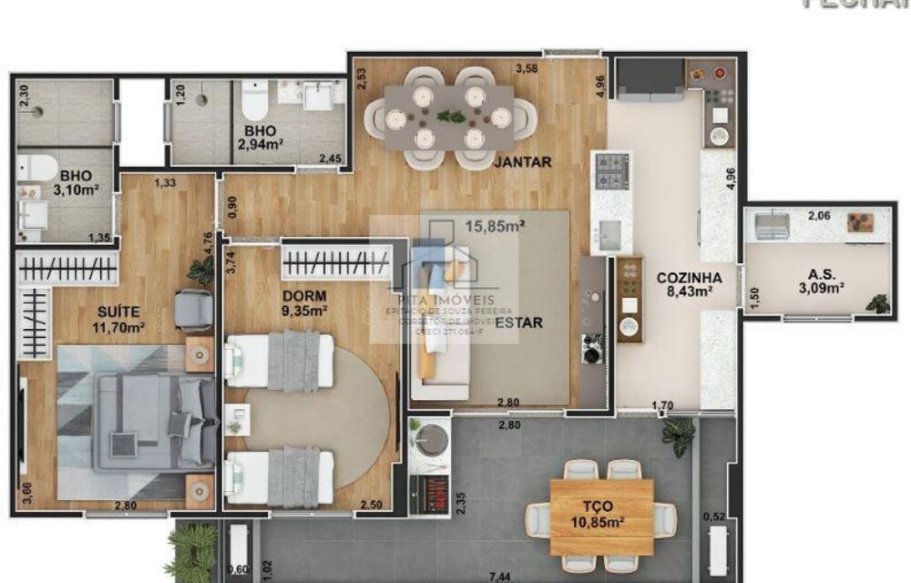 Apartamento, 2 quartos, 80 m² - Foto 37