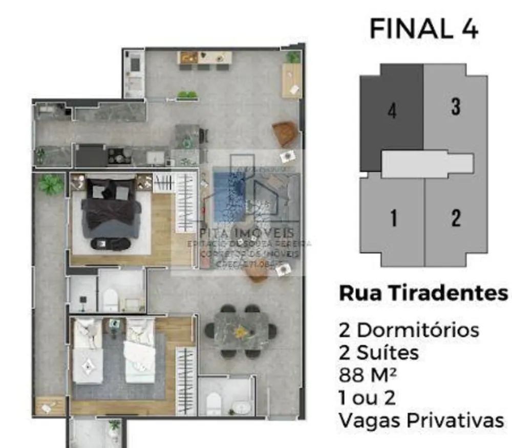Apartamento, 2 quartos, 87 m² - Foto 4