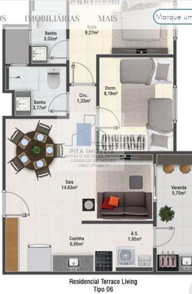 Apartamento, 2 quartos, 55 m² - Foto 16