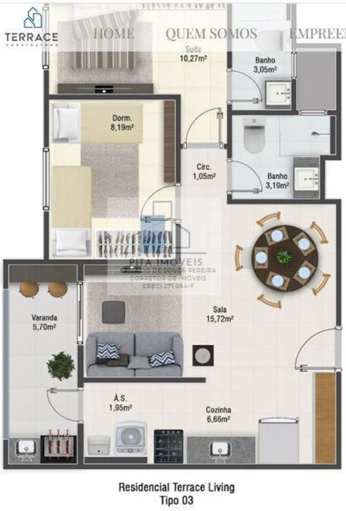 Apartamento, 2 quartos, 55 m² - Foto 13
