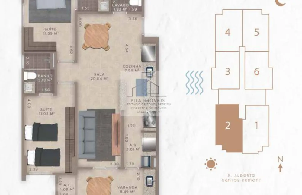 Apartamento, 2 quartos, 75 m² - Foto 1
