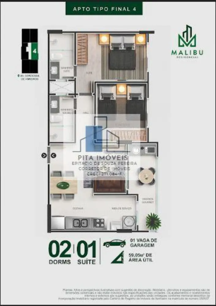 Apartamento, 2 quartos, 73 m² - Foto 10