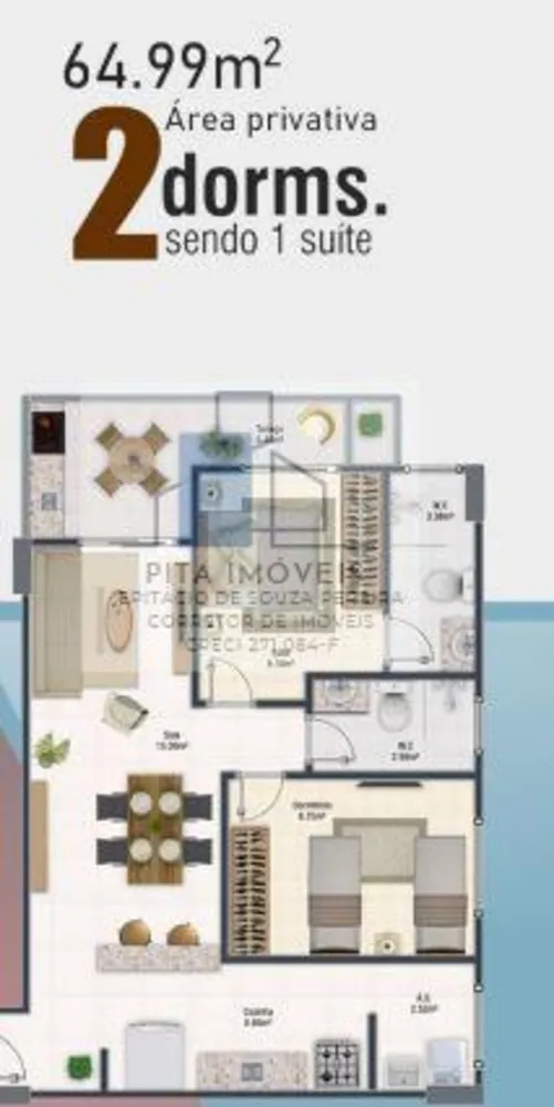Apartamento, 2 quartos, 64 m² - Foto 12