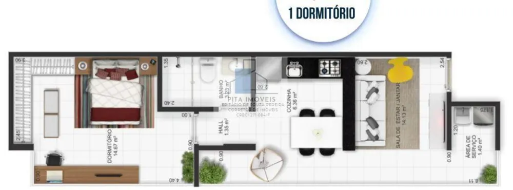 Apartamento, 1 quarto, 44 m² - Foto 16