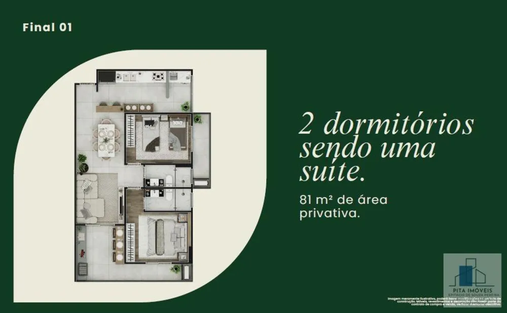 Apartamento, 2 quartos - Foto 2