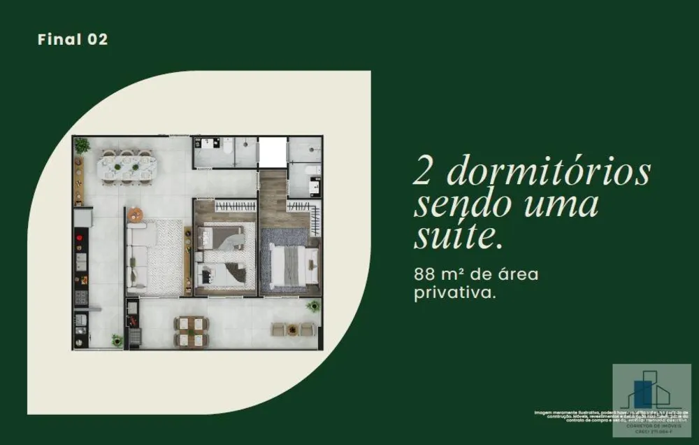 Apartamento, 2 quartos - Foto 9