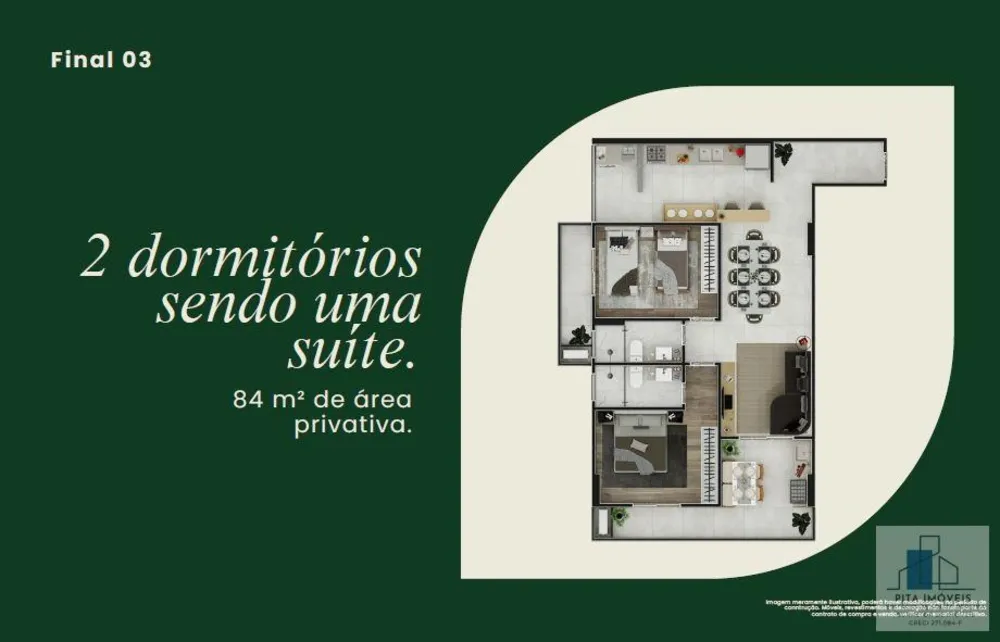 Apartamento, 2 quartos - Foto 8