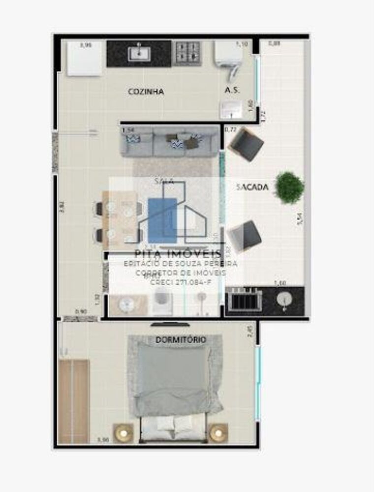Apartamento, 1 quarto, 40 m² - Foto 20