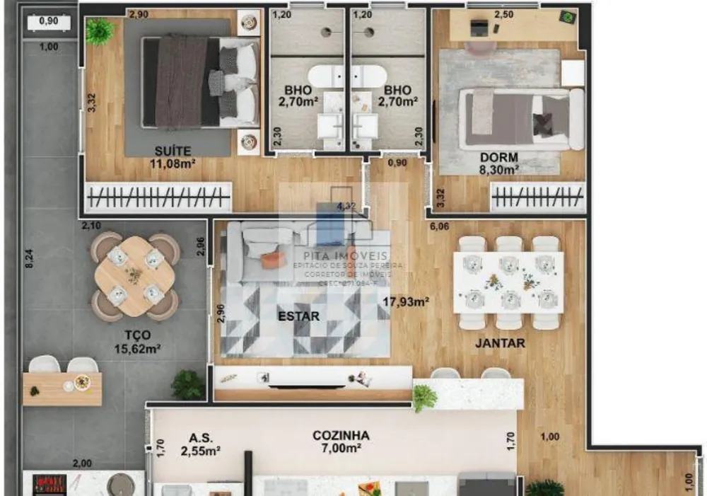 Apartamento, 2 quartos, 80 m² - Foto 16