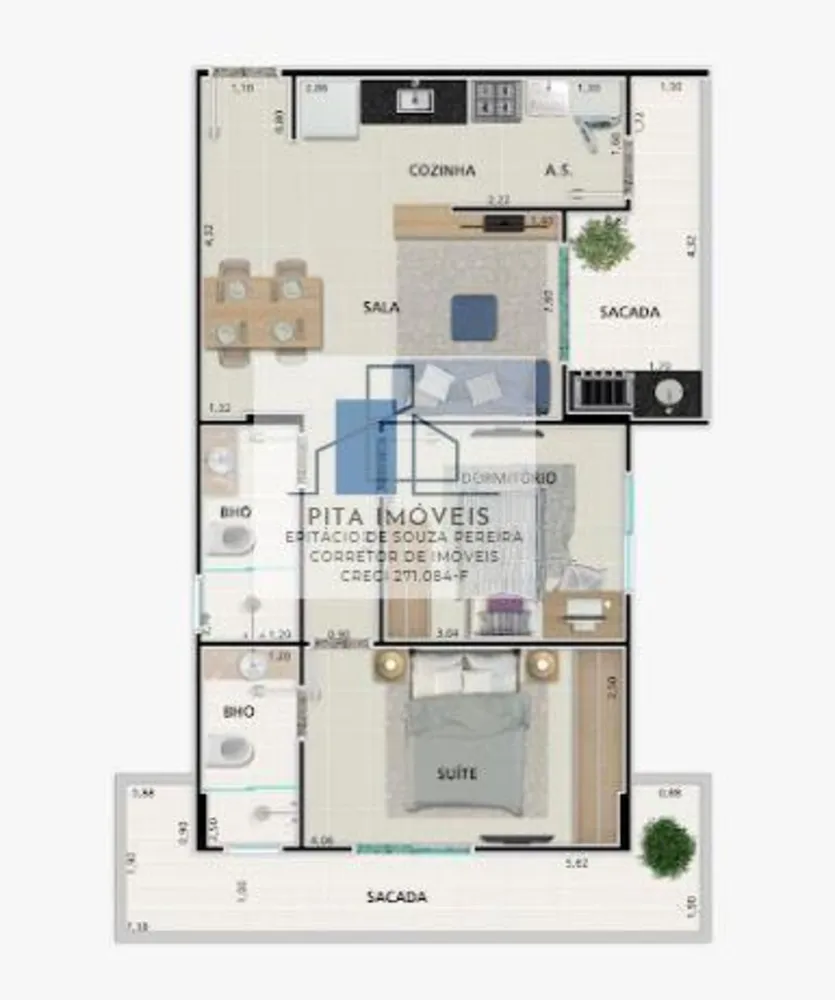 Apartamento, 2 quartos, 71 m² - Foto 12