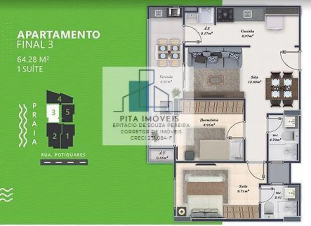 Apartamento, 2 quartos, 63 m² - Foto 6