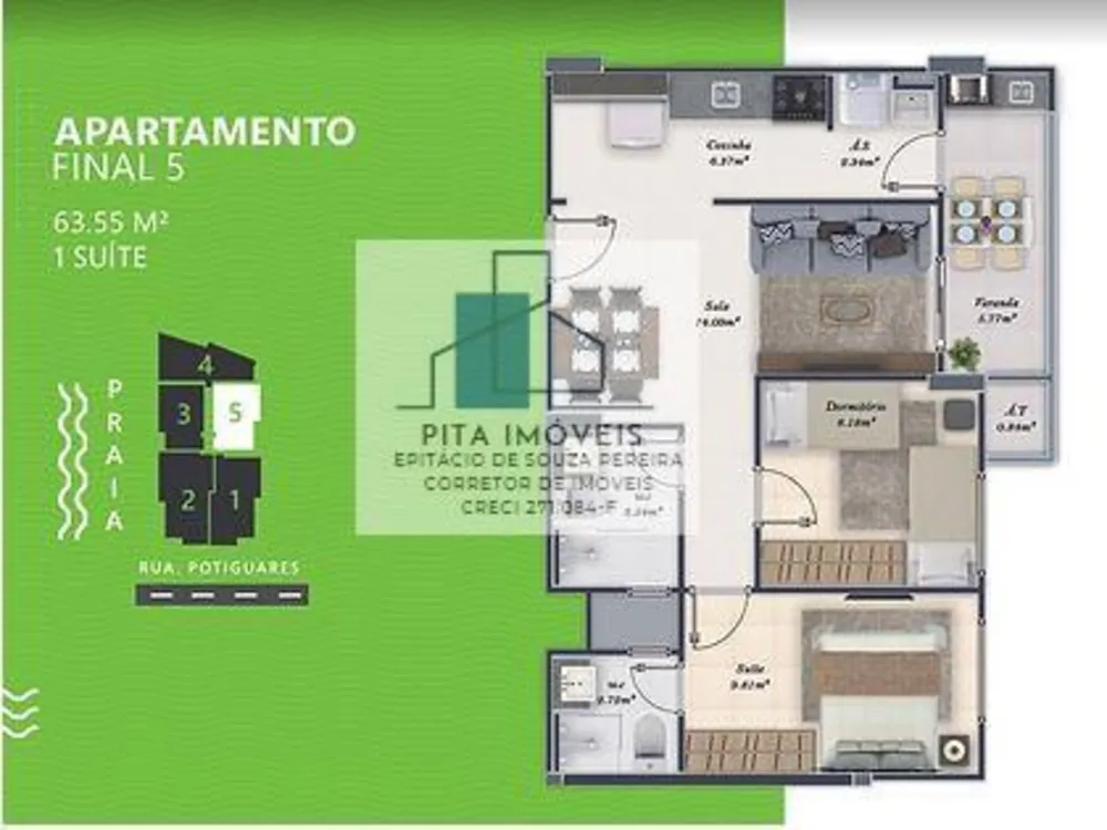 Apartamento, 2 quartos, 63 m² - Foto 10