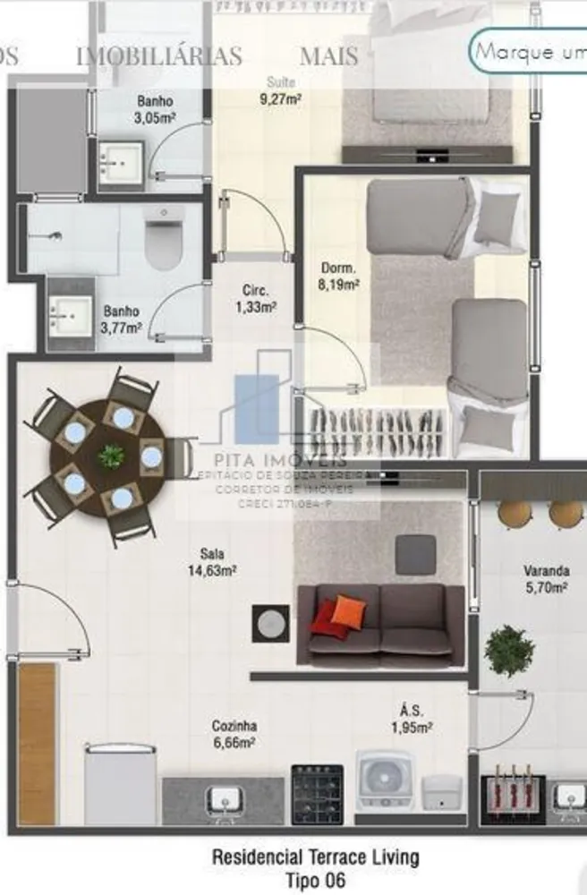 Apartamento, 2 quartos, 55 m² - Foto 12