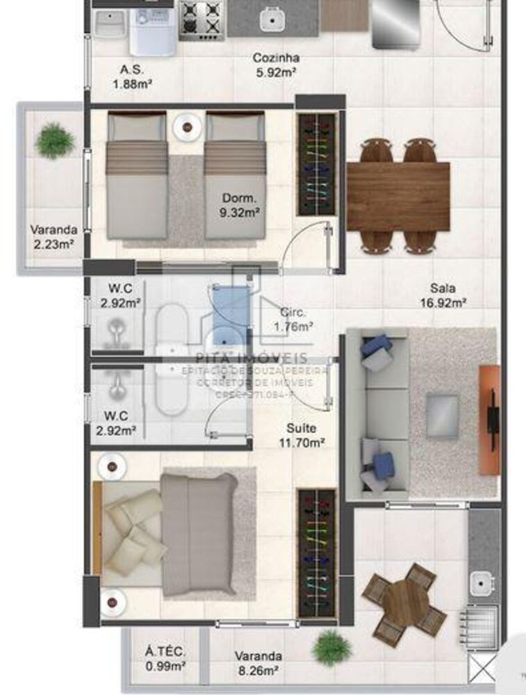 Apartamento, 2 quartos, 73 m² - Foto 11