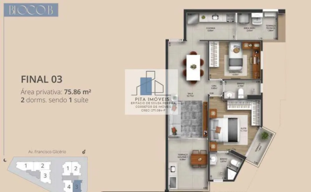 Apartamento, 3 quartos, 94 m² - Foto 16
