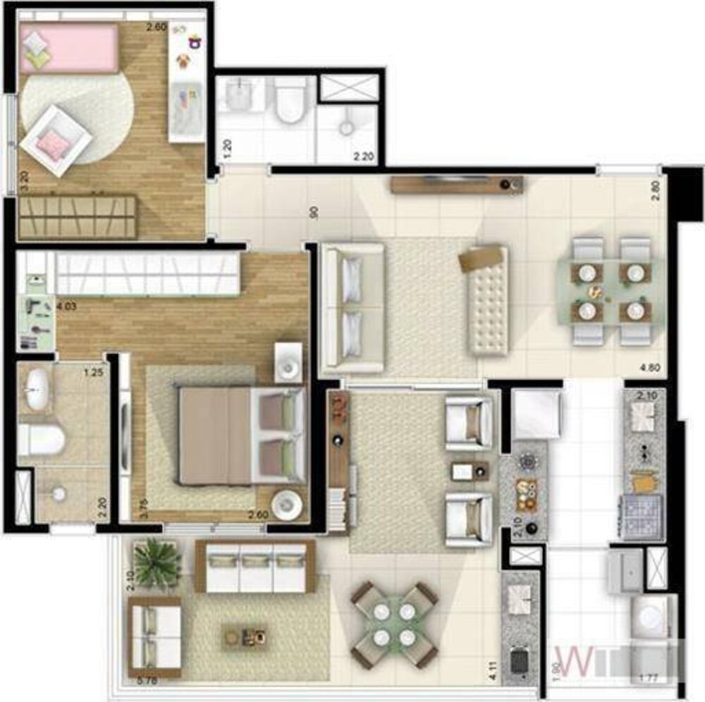 Apartamento à venda e aluguel com 2 quartos, 81m² - Foto 2