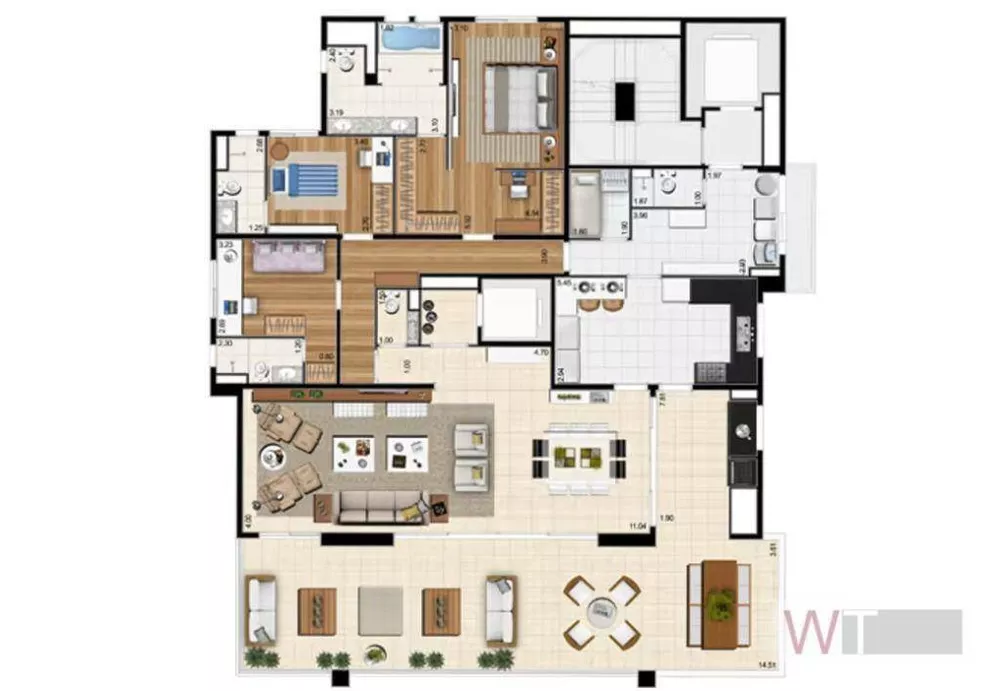 Apartamento, 4 quartos, 250 m² - Foto 4