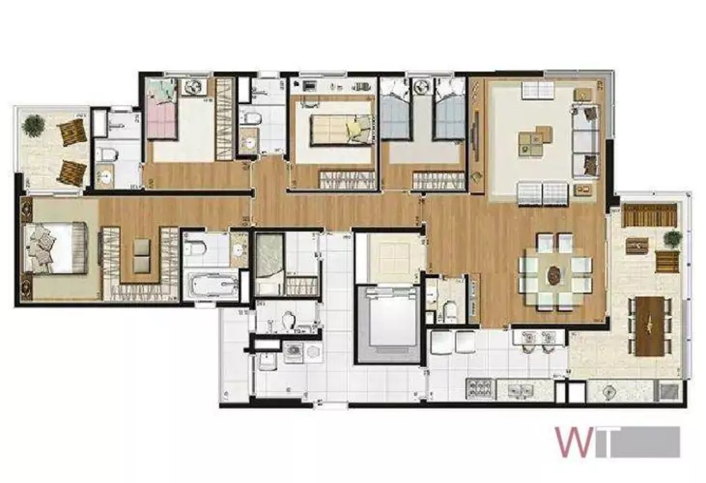 Apartamento à venda com 4 quartos, 165m² - Foto 2