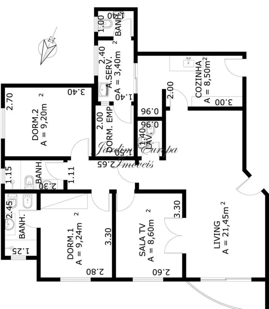 Apartamento, 2 quartos, 96 m² - Foto 3